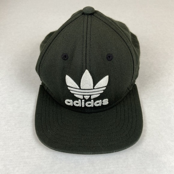 adidas Other - Adidas Hat Cap Youth Fit Black Snap Back White Embroidered Logo